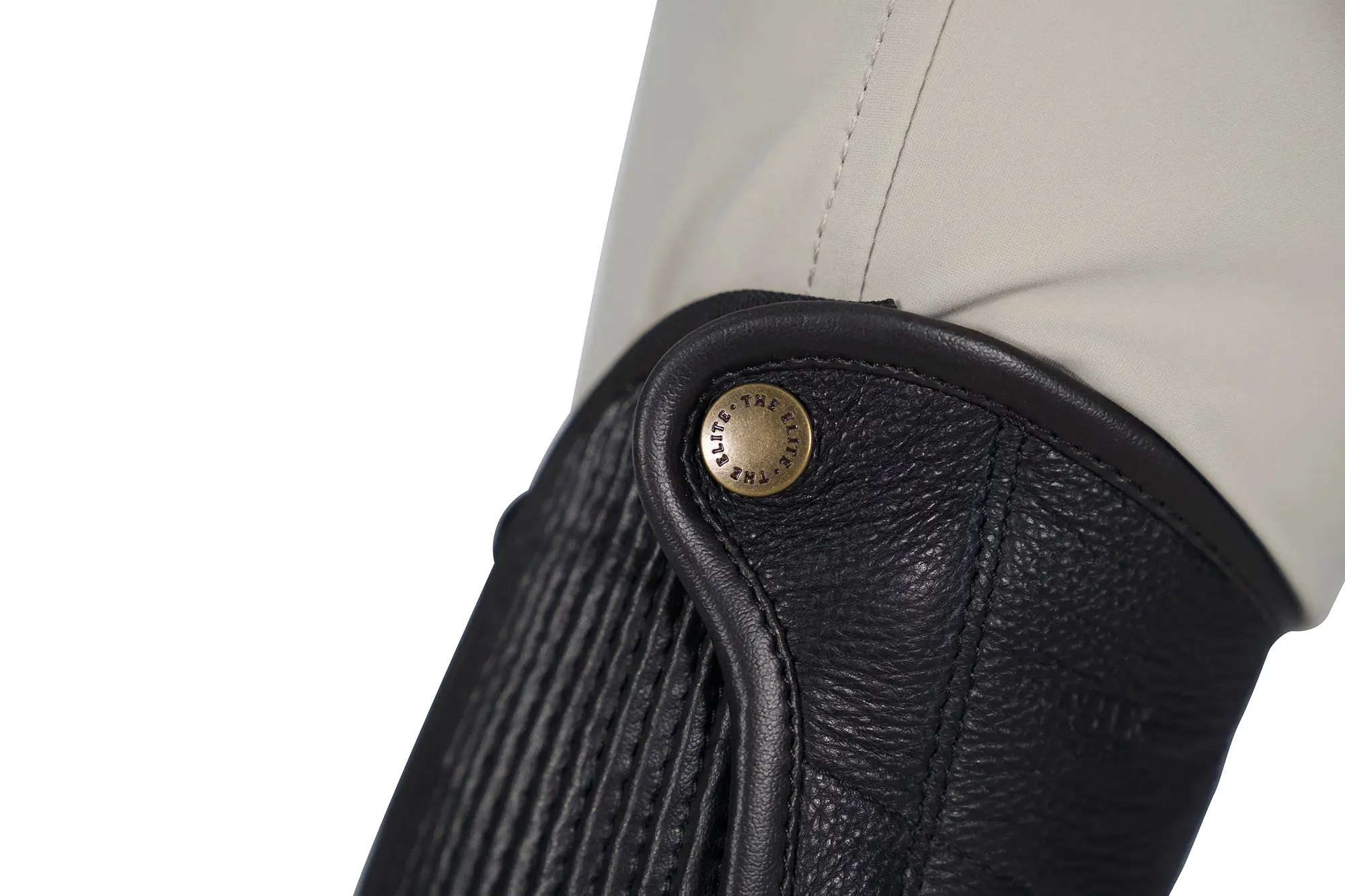 Grand Prix Elite Leather Kids Half Chaps, Black - Image 3